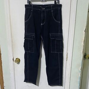 Men's Black Cargo Pants